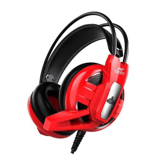 ANT ESPORTS H620W World of Warship License 3.5mm Wired Gaming Headphones ( Red )