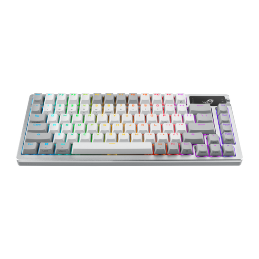 ASUS ROG Azoth 75% Mechanical RGB Tri-Mode Wireless Gaming Keyboard ( White ) ( ROG NX mechanical switches )