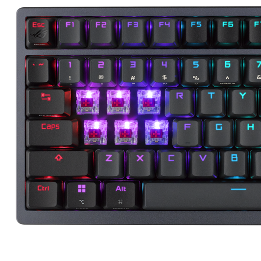 ASUS ROG Azoth 75% Mechanical RGB Tri-Mode Wireless Gaming Keyboard ( Black ) ( ROG NX mechanical switches )
