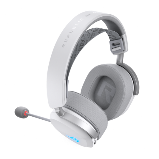 ASUS ROG Pelta Tri-Mode RGB Wireless Gaming Headphones ( White ) ( PC / Mac / PS / Nintendo Switch / Android / IOS ) ( ASUS ROG Pelta )