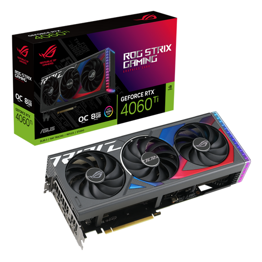 ASUS ROG Strix GeFroce RTX 4060 Ti OC Edition 8GB Nvidia Graphic Card