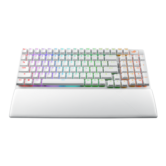 ASUS ROG STRIX Scope II 96% Mechanical RGB Tri-Mode Wireless Gaming Keyboard ( White ) ( ROG NX mechanical switches )
