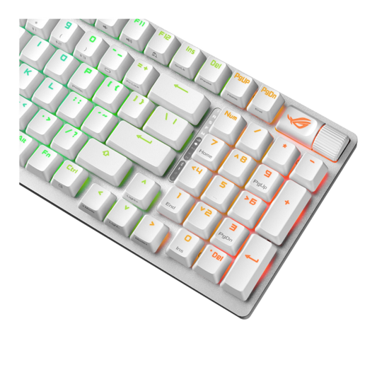 ASUS ROG STRIX Scope II 96% Mechanical RGB Tri-Mode Wireless Gaming Keyboard ( White ) ( ROG NX mechanical switches )