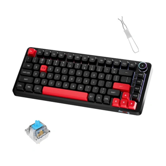 DAWG HighKey 718 75% RGB Wireless Mechanical Gaming Keyboard ( Black ) ( Blue Tactile Switch )