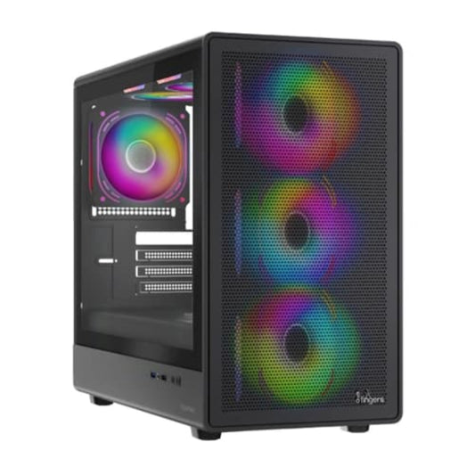 FINGERS HyperHawk RGB MATX Mid Tower Cabinet ( Black )