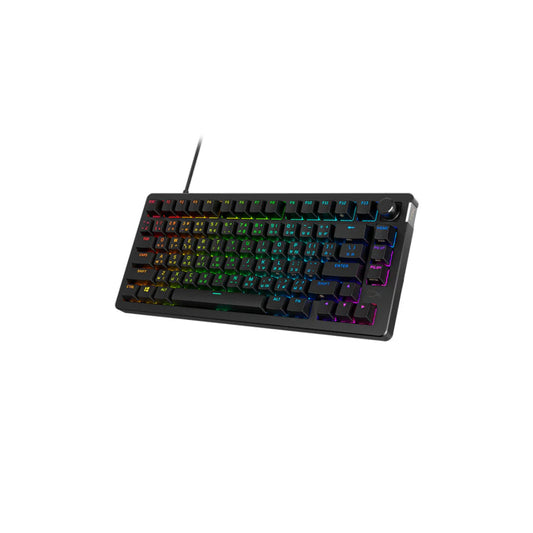 HYPERX Alloy Rise 75% RGB Wired Mechanical Gaming Keyboard ( Black ) ( Linear Red ) ( 7G7A4AA#ABU )