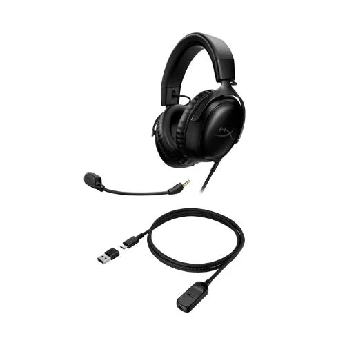 HYPERX Cloud 3 Wired 3.5mm / USB Type-C / USB Type-A Gaming Headphones ( Black )