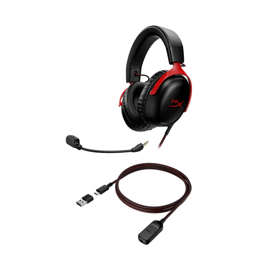 HyperX Cloud III Gaming Headset (Black/Red)