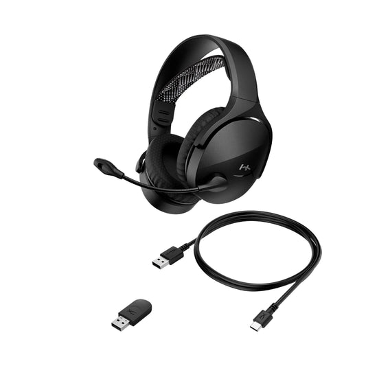 HYPERX Cloud Jet Dual 2.4GHz Wireless + Bluetooth Gaming Headphone ( Black ) ( PC / Mac / PS5 / PS4 / Mobile ) ( AJ0T1AA )