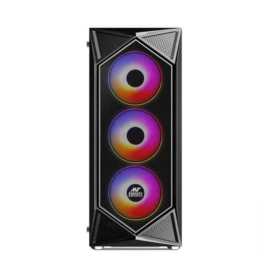 ANT ESPORTS ICE-150TG Mesh ATX Mid Tower Cabinet (Black)