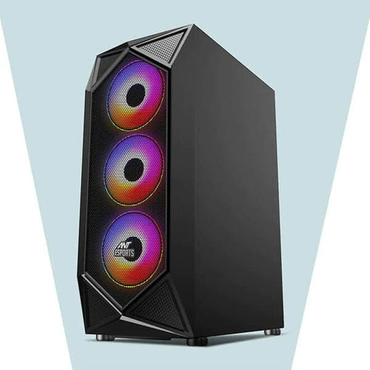 ANT ESPORTS ICE-150TG Mesh ATX Mid Tower Cabinet (Black)