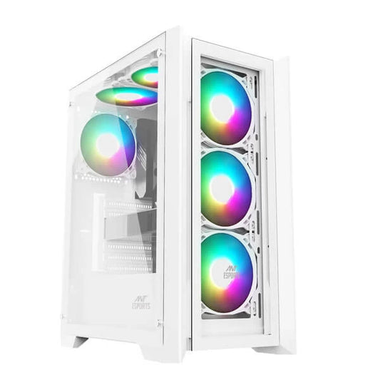 ANT ESPORTS ICE-170 TG ATX Mid Tower Cabinet (White)