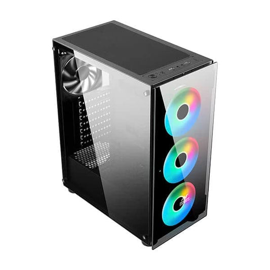 ANT ESPORTS ICE-311GT RGB ATX Mid Tower Cabinet (Black)