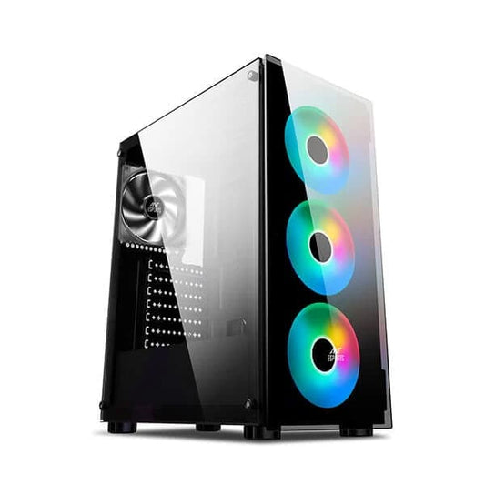 ANT ESPORTS ICE-311GT RGB ATX Mid Tower Cabinet (Black)