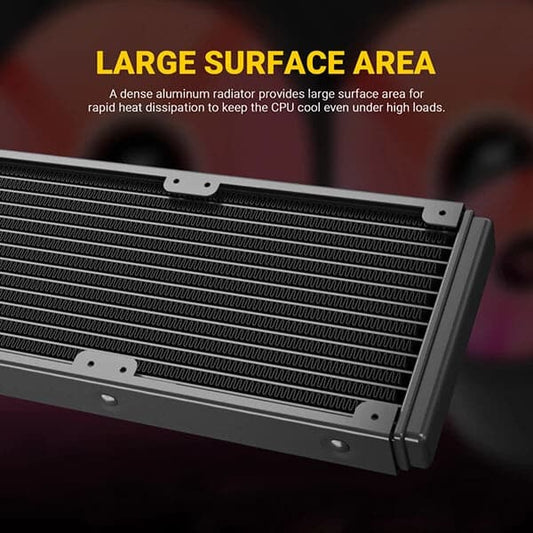ANT ESPORTS ICE 360 ARGB 360mm CPU Liquid Cooler (Black).