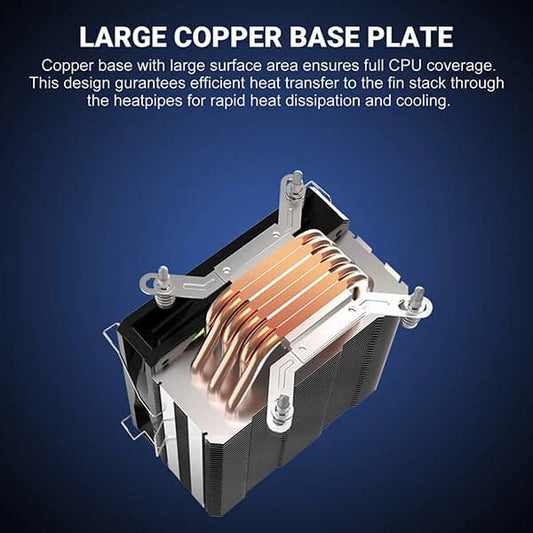 ANT ESPORTS ICE-612 V2 ARGB 120mm Single Tower CPU Air Cooler (Black)