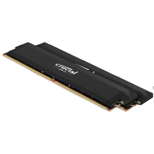 CRUCIAL Pro OC 32GB ( 16GB x 2  ) 6000MHz DDR5 Ram ( Black ) ( CL36 )