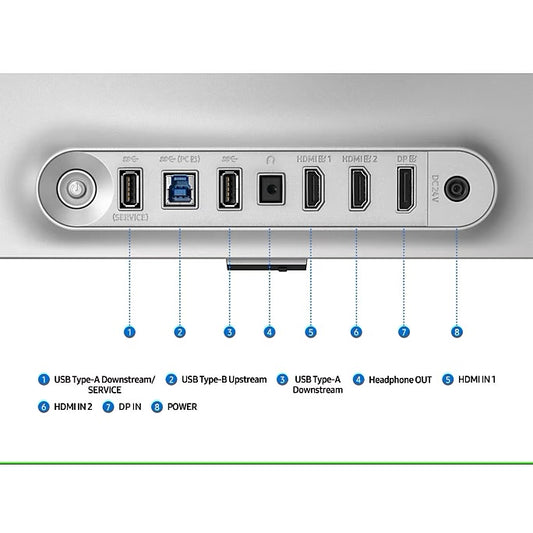 SAMSUNG Odyssey G8 LS32FG810SWXXL 32 Inch 4K UHD 240Hz OLED Panel 99%SRGB 0.3MS AMD Freesync Gaming Monitor
