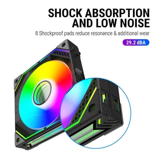 ANT ESPORTS Infinity Flow ARGB 120mm PWM Cabinet Fan Triple Pack