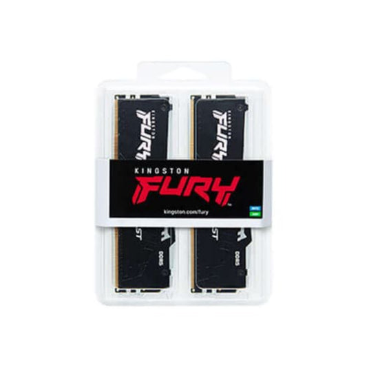 KINGSTON FURY Beast RGB 64GB ( 32GB x2 ) 6000MHz DDR5 RAM ( Black ) ( CL36 )