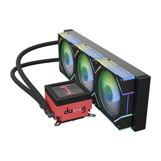 DAWG L360 ARGB 360mm CPU Liquid Cooler ( Black ) ( With LCD Display )