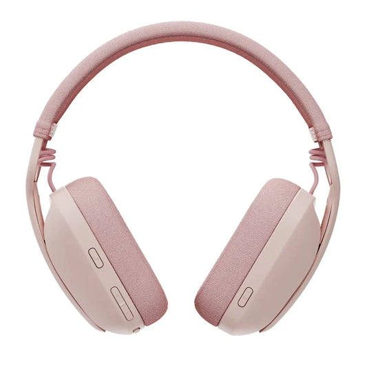 LOGITECH Zone Vibe 100 Lightweight RGB Wireless Stereo Gaming Headphones  ( Rose )