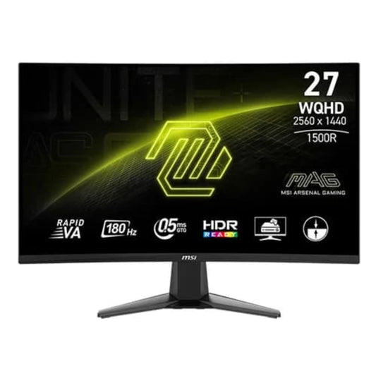 MSI MAG 27CQ6F 27 Inch QHD 180Hz VA Panel 0.5ms FreeSync Gaming Monitor