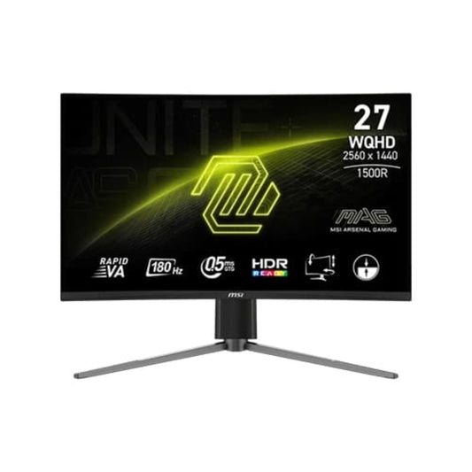 MSI MAG 27CQ6PF 27 Inch 2K WUHD 180Hz VA Panel 105% SRGB 0.5MS Adaptive Sync Gaming Monitor