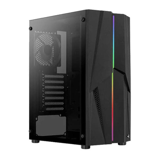 AEROCOOL Mecha RGB ATX Mid Tower Cabinet (Black)