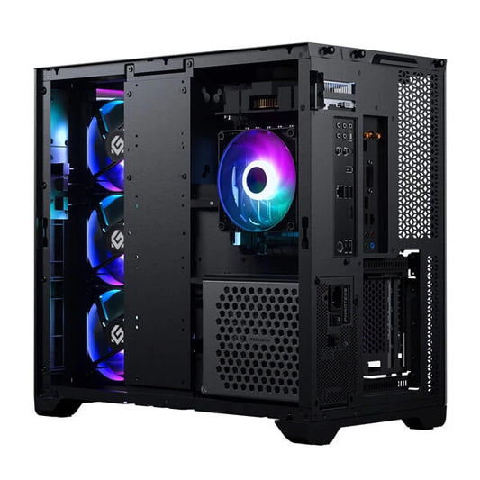 PHANTEKS MagniumGear Neo Qube 2 infinity Mirror DRGB EATX Mid Tower Cabinet (Black)
