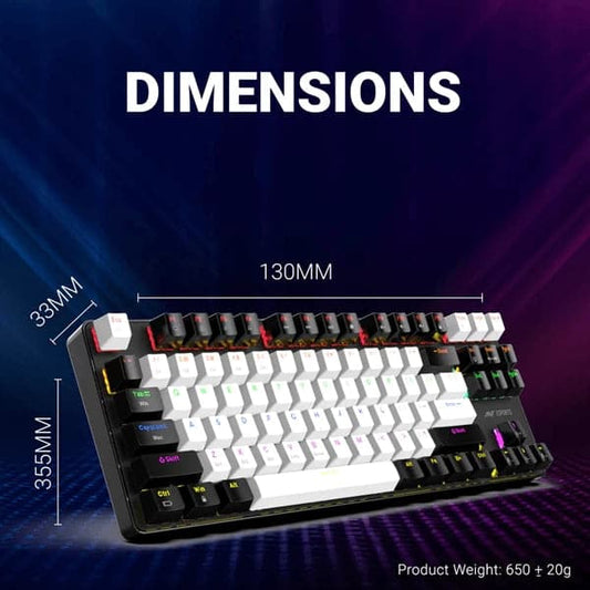 ANT ESPORTS MK 4500 Pro TKL Mechanical Wireless Gaming Keyboard (Black)