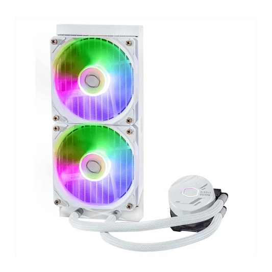 COOLER MASTER MasterLiquid ML240 Core ARGB CPU Liquid Cooler (White)