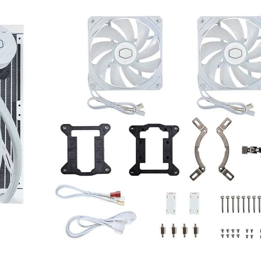 Cooler Master MasterLiquid ML240L Core ARGB 240mm CPU Liquid Cooler (White)