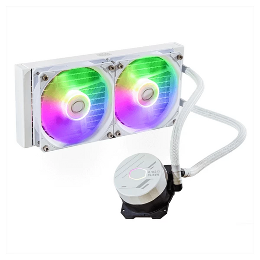 Cooler Master MasterLiquid ML240 Core ARGB CPU Liquid Cooler (White)