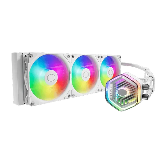 Cooler Master MasterLiquid 360 Atmos ARGB 360mm CPU Liquid Cooler (White)