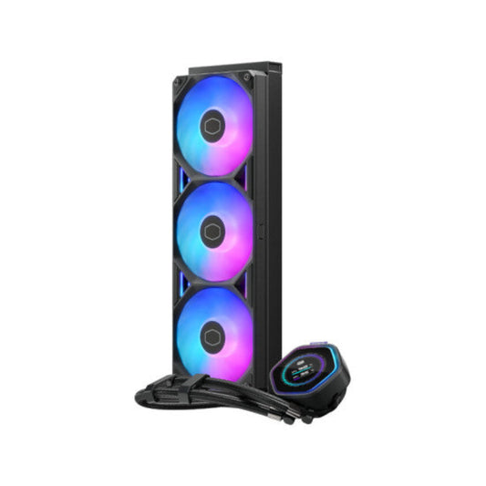 COOLER MASTER Master Liquid Atmos II 360mm ARGB CPU Liquid Cooler ( Black ) ( With LCD Display )