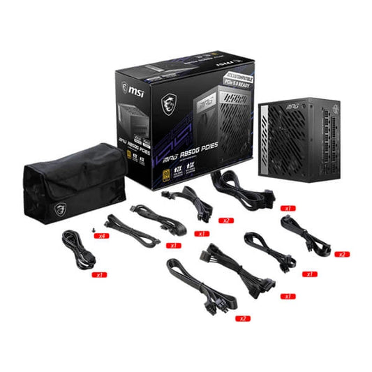 MSI MPG A580 PCIE5 850W 80 + Gold Fully Modular ATX 3.0 Power Supply