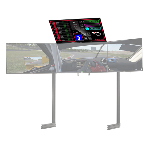 NEXT LEVEL RACING Elite Freestanding Overhead / Quad Monitor Stand Add On Black Edition NLR-038