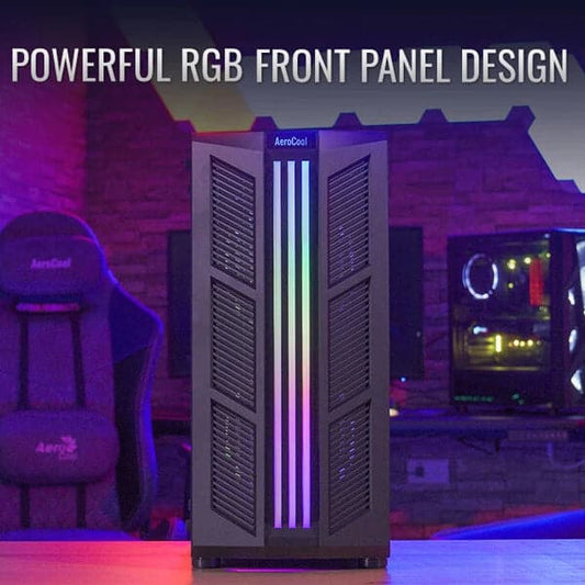 AEROCOOL Prime RGB ATX Mid Tower Cabinet (Black)