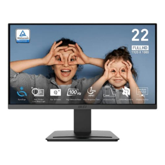 MSI PRO MP223 E2 FHD 100Hz VA Panel 99% 1MS Adaptive-Sync Business Monitor