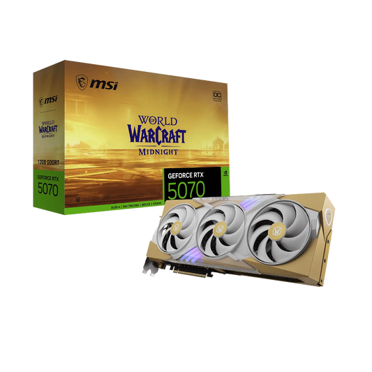 MSI GeForce RTX 5070 World of Warcraft Midnight Light OC Edition 12GB Nvidia Graphic Card
