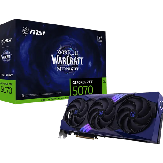 MSI GeForce RTX 5070 World Of Warcraft Midnight Void Edition OC 12GB NVIDIA Graphic Card