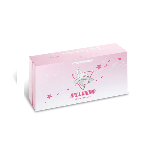 POWERCOLOR Radeon RX 7800 XT HellHound Sakura OC White 16GB AMD Graphic Card