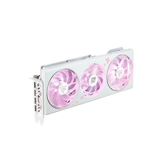 POWERCOLOR Radeon RX 7800 XT HellHound Sakura OC White 16GB AMD Graphic Card