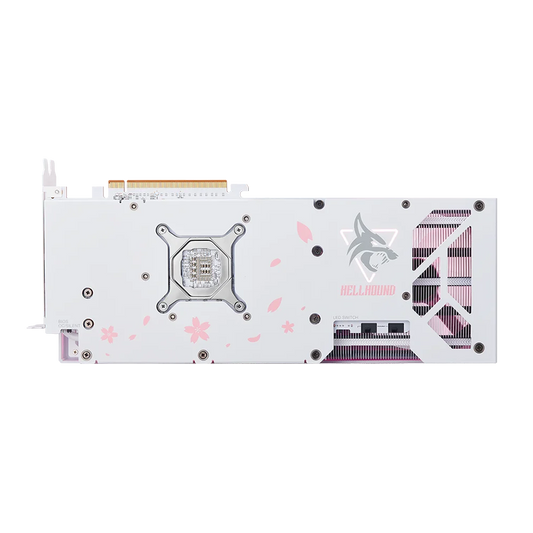 POWERCOLOR Radeon RX 7800 XT HellHound Sakura OC White 16GB AMD Graphic Card