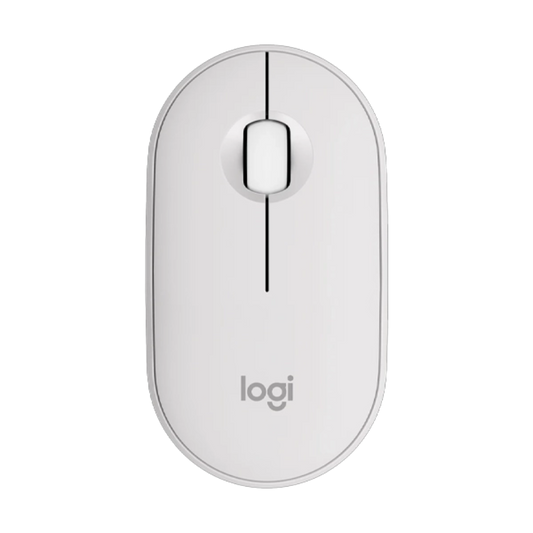 LOGITECH Pebble 2 M350s Wireless Ambidextrous Gaming Mouse ( 910-006986 ) ( 4000DPI / 3 Macro Button ) ( Tonal White )