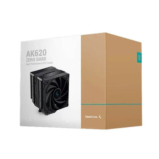 DeepCool AK620 Zero Dark 120mm Dual Tower CPU Air Cooler (Black)