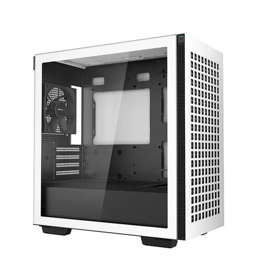 DEEPCOOL CH370 White MATX Mini Tower Cabinet (White)