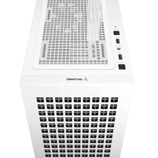 DEEPCOOL CH370 White MATX Mini Tower Cabinet (White)