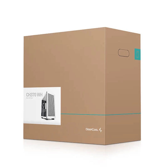 DEEPCOOL CH370 White MATX Mini Tower Cabinet (White)